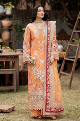 S.L 47 Zafiah | 3PC Unstitched Gulposh Luxury Lawn By Serene Premium